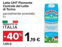 Piemonte - Latte UHT Centrale Del Latte Di Torino Piemonte - Latte UHT Centrale Del Latte Di Torino