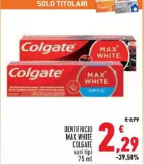 Colgate - Dentifricio Max White