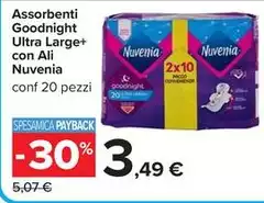 Nuvenia - Assorbenti Goodnight Ultra Large+ Con Ali