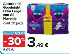 Nuvenia - Assorbenti Goodnight Ultra Large+ Con Ali