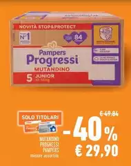 Pampers - Mutandino Progressi Pampers - Mutandino Progressi