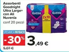 Nuvenia - Assorbenti Goodnight Ultra Large+ Con Ali