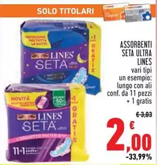 Lines - Assorbenti Seta Ultra Lines - Assorbenti Seta Ultra