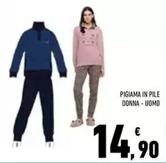 Pigiama In Pile Donna - Uomo