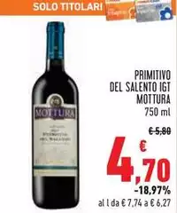 Mottura - Primitivo Del Salento IGT