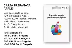 Apple - Carta Prepagata