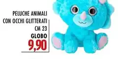 Globo - Peluche Animali Con Occhi Glitterati