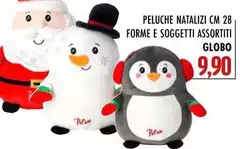 Globo - Peluche Natalizi Cm 28 Forme E Soggetti Assortiti