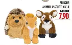 Globo - Peluche Animali Assortiti Cm18