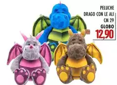 Globo - Peluche Drago Con Le Ali Cm 29