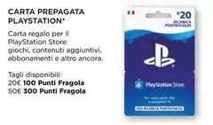 Carta Prepagata Playstation Carta Prepagata Playstation