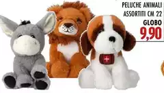 Globo - Peluche Animali Assortiti Cm 22