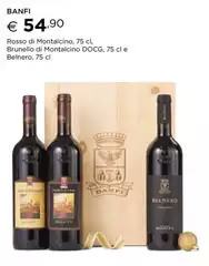 Banfi - Rosso Di Montalcino, Brunello Di Montalcino DOCG, Belnera Banfi - Rosso Di Montalcino, Brunello Di Montalcino DOCG, Belnera