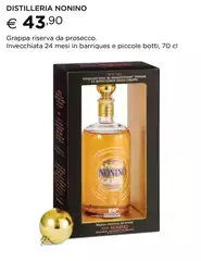 Nonino - Grappa Riserva Da Prosecco. Invecchiata 24 Mesi In Barriques E Piccole Botti Nonino - Grappa Riserva Da Prosecco. Invecchiata 24 Mesi In Barriques E Piccole Botti