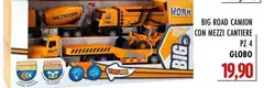Globo - Big Road Camion Con Mezzi Cantiere Pz 4
