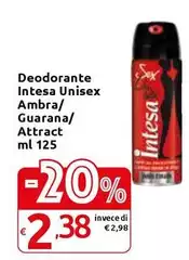 Intesa - Deodorante Ambra/ Guarana/ Attract Intesa - Deodorante Ambra/ Guarana/ Attract