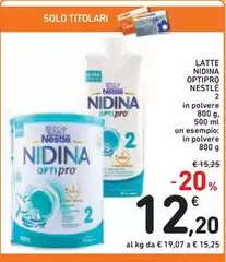 Nestlè - Latte Nidina Optipro