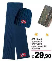 Norway - Set Uomo Sciarpa + Cappello Norway - Set Uomo Sciarpa + Cappello