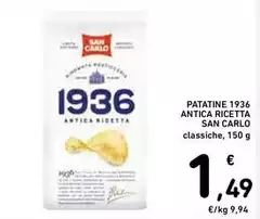 San Carlo - Patatine 1936 Antica Ricetta San Carlo - Patatine 1936 Antica Ricetta