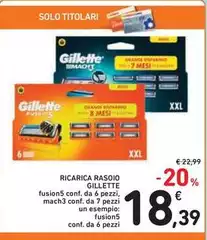 Gillette - Ricarica Rasoio Gillette - Ricarica Rasoio