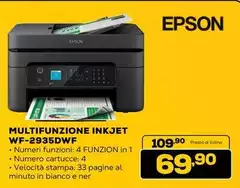 Epson - Multifunzione Inkjet WF-2935DWF Epson - Multifunzione Inkjet WF-2935DWF