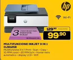 HP - Multifunzione Inkjet 3 In 1 0J8125E HP - Multifunzione Inkjet 3 In 1 0J8125E