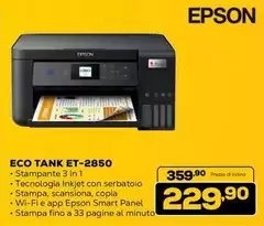 Epson - Eco Tank Et-2850 Epson - Eco Tank Et-2850