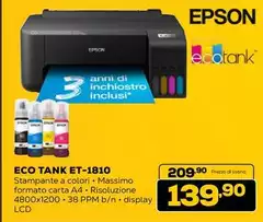 Epson - Eco Tank Et-1810 Epson - Eco Tank Et-1810