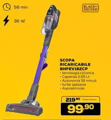 Black & Decker - Scopa Ricaricabile BHFEV182CP Black & Decker - Scopa Ricaricabile BHFEV182CP