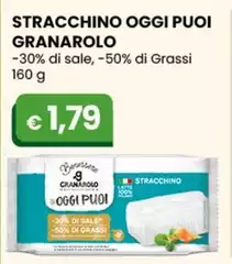 Granarolo - Stracchino Oggi Puoi  -30% Di Sale, -50% Di Grassi 160 G
