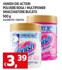 Vanish - Oxi Action Polvere Rosa / Multipower Smacchiatore Bucato