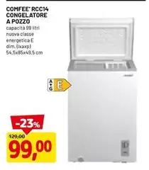 Comfeè - RCC14 Congelatore A Pozzo Libera Installazione 384 L C Argento Comfeè - RCC14 Congelatore A Pozzo Libera Installazione 384 L C Argento