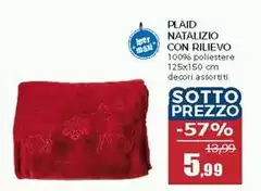 Max - Plaid Natalizio Con Rilievo Max - Plaid Natalizio Con Rilievo