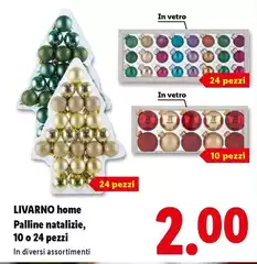 Livarno Home - Palline Natalizie, 10 O 24 Pezzi
