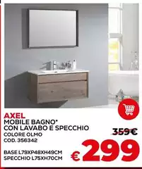 Olmo - Mobile Bagno Con Lavabo E Specchio Olmo - Mobile Bagno Con Lavabo E Specchio