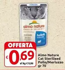 Almo Nature -  Cat Sterilised Pollo