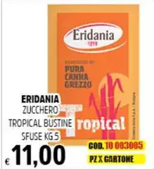 Eridania - Zucchero Tropical Bustine Sfuse Eridania - Zucchero Tropical Bustine Sfuse