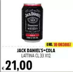 Jack Daniels - Cola Lattina Jack Daniels - Cola Lattina
