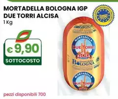 Alcisa  - Mortadella Bologna IGP Due Torri 1 Kg