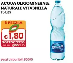 Vitasnella - Acqua Oligominerale Naturale 1,5 Litri Vitasnella - Acqua Oligominerale Naturale 1,5 Litri