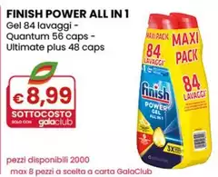 Finish - Power All In 1 Gel 84 Lavaggi-Quantum 56 Caps-Ultimate Plus 48 Caps