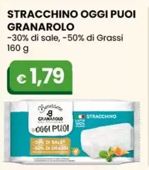 Granarolo - Stracchino Oggi Puoi -30% Di Sale, -50% Di Grassi 160 G