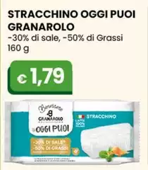 Granarolo - Stracchino Oggi Puoi -30% Di Sale, -50% Di Grassi 160 G