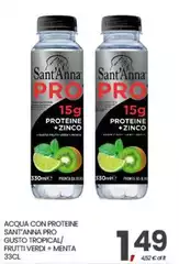 Sant'anna - Acqua Con Proteine Sant'Anna Pro Gusto Tropical/Frutti Verdi + Menta