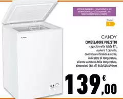 Candy - Congelatore Pozzetto Candy - Congelatore Pozzetto