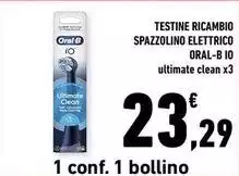 Oral b - Testine Ricambio Spazzolino Elettrico Io