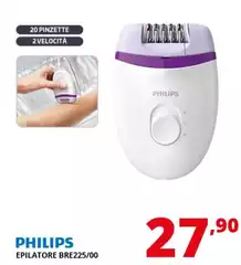 Philips - Satinelle Essential BRE225/05 Epilatore Viola, Bianco