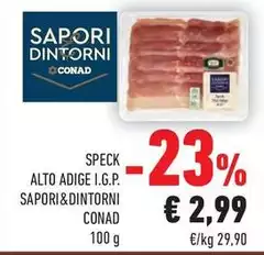 Sapori - Speck Alto Adige I.G.P. &Dintorni