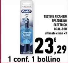 Oral b - Testine Ricambio Spazzolino Elettrico