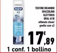 Oral b - Testine Ricambio Spazzolino Elettrico